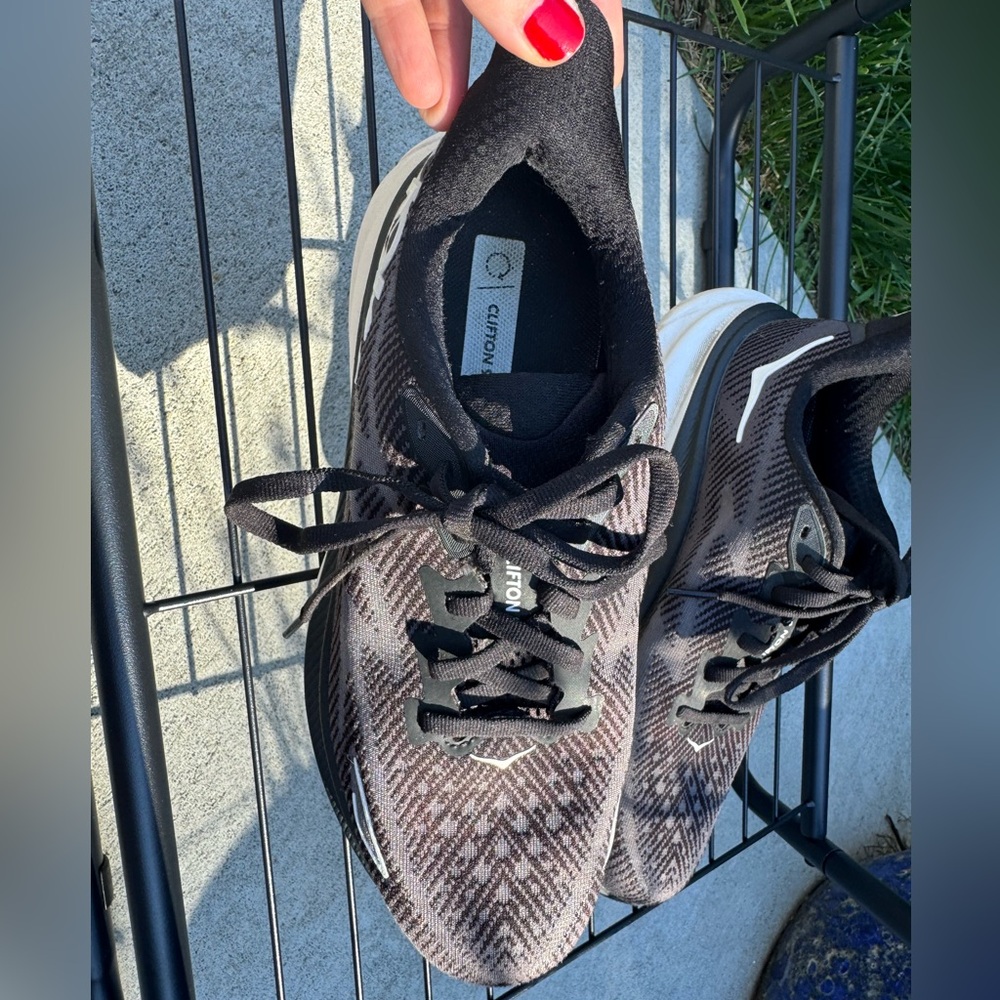 HOKA Black and White Running Shoes - Picture 3 of 6